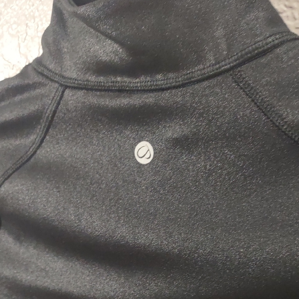 CRZ YOGA FAUX LEATHER Black Women's Long Sleeve Top - Picture 11 of 17